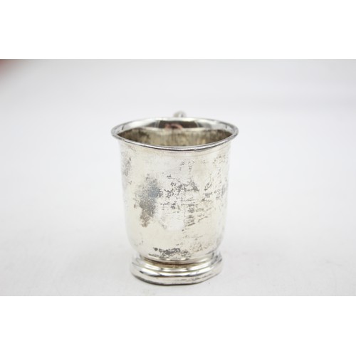 473 - Vintage Hallmarked 1936 Sheffield STERLING SILVER Plain Christening Cup (66g)