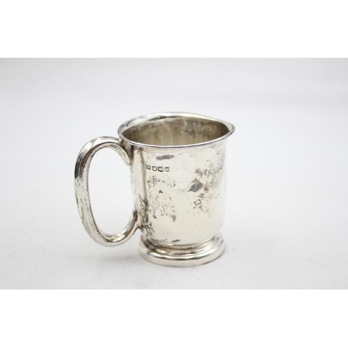 473 - Vintage Hallmarked 1936 Sheffield STERLING SILVER Plain Christening Cup (66g)