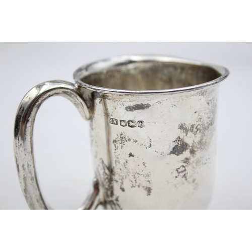 473 - Vintage Hallmarked 1936 Sheffield STERLING SILVER Plain Christening Cup (66g)