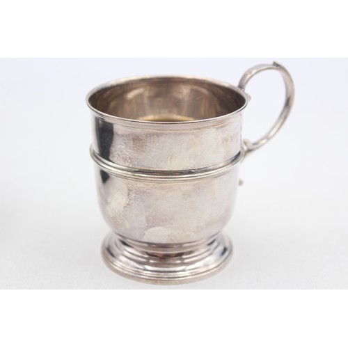 483 - Vintage Hallmarked 1926 Birmingham STERLING SILVER Christening Cup Boxed (44g)