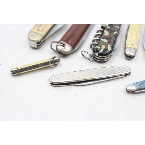 498 - 12 x Vintage Assorted Pocket KNIVES