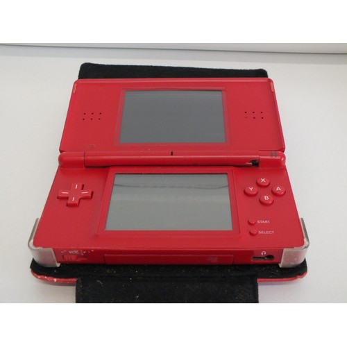 201 - NINTENDO RED DS GAME CONSOLE