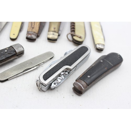 515 - 12 x Vintage Assorted Pocket KNIVES