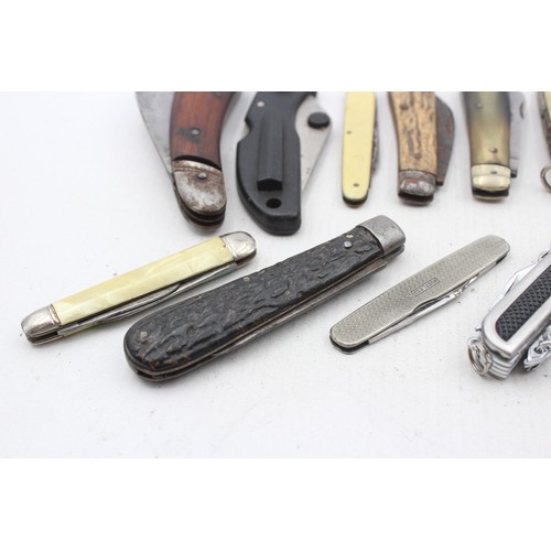 515 - 12 x Vintage Assorted Pocket KNIVES