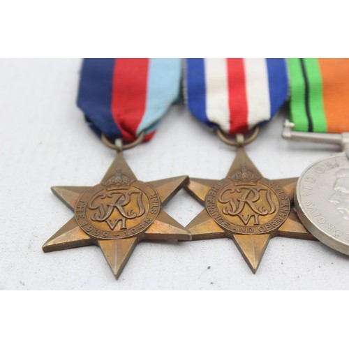 525 - WW2 Mounted Medal Group Inc France & Germany Star, Etc