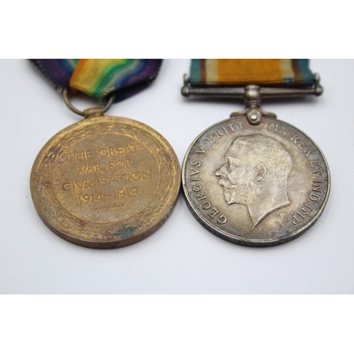 518 - WW1 Medal Pair Named RFRA 8148 J. Marshall RA