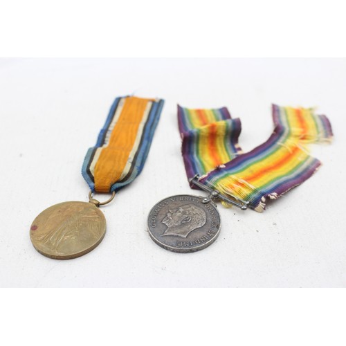 563 - WW1 Medal Pair & Original Ribbons Named 444125 Cpl F. Bunnell RE