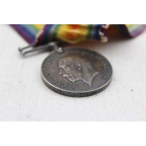 563 - WW1 Medal Pair & Original Ribbons Named 444125 Cpl F. Bunnell RE