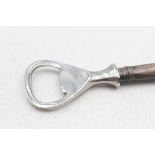 582 - Vintage Hallmarked 1998 Sheffield STERLING SILVER Handled Bottle Opener (44g)