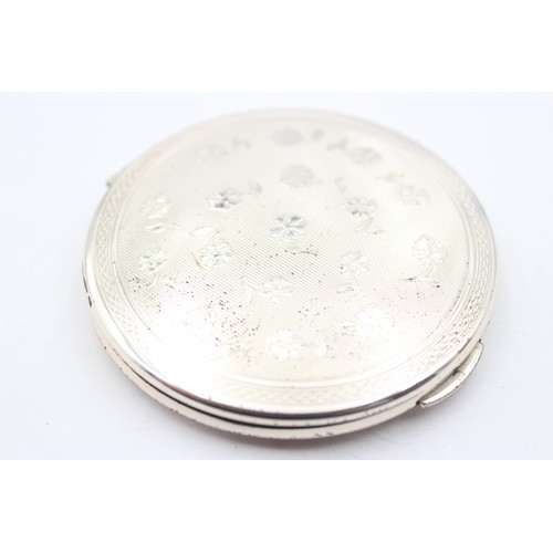 585 - Vintage Hallmarked 1965 London STERLING SILVER KIGU Ladies Vanity Compact (71g)