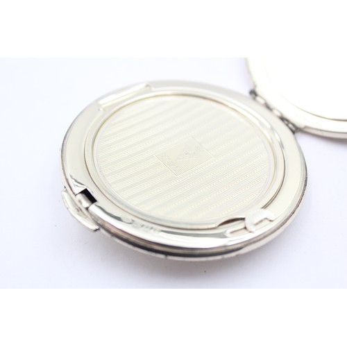 585 - Vintage Hallmarked 1965 London STERLING SILVER KIGU Ladies Vanity Compact (71g)