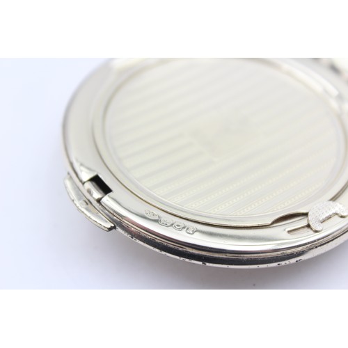 585 - Vintage Hallmarked 1965 London STERLING SILVER KIGU Ladies Vanity Compact (71g)