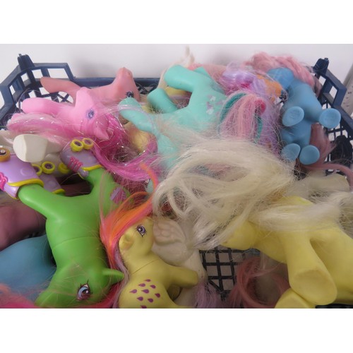 185 - VINTAGE MY LITTLE PONY FIGURES - COLLECTION 25 IN TOTAL ALL ORIGINAL/EARLY