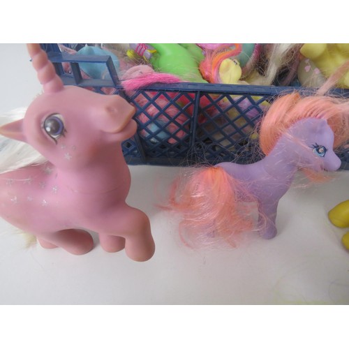 185 - VINTAGE MY LITTLE PONY FIGURES - COLLECTION 25 IN TOTAL ALL ORIGINAL/EARLY