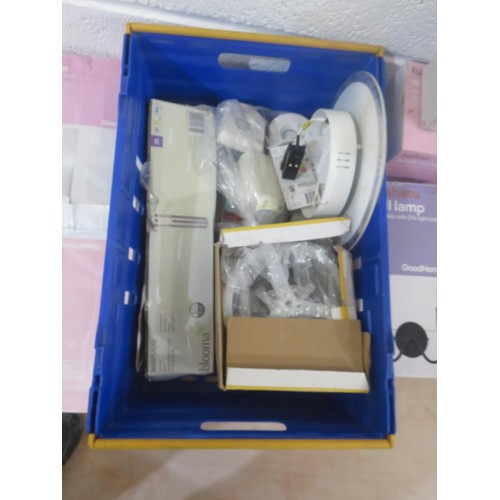 619 - 2 x BOXES OF ASSORTED LAMPS AND LIGHTS