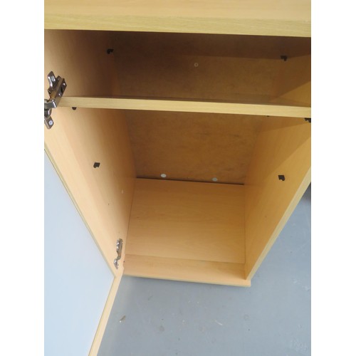 391 - PINE STORAGE CABINET HEIGHT 52.5