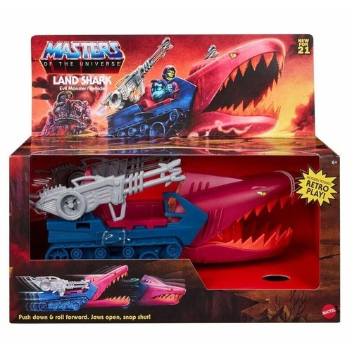 7 - Masters of The Universe Land Shark Vehicle Mattel Action Figure - Boxed as New