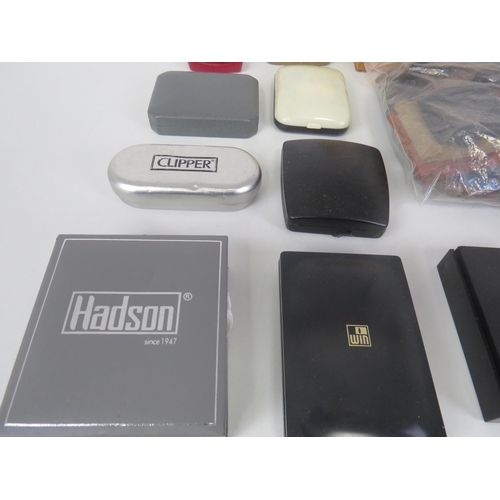 136 - QUANTITY OF LIGHTER SPARE PARTS, CASES, POUCHES AND PAPERWORK