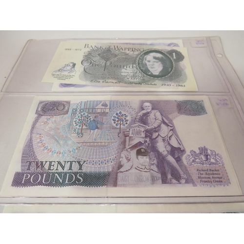 55 - COLLECTION OF 521 BRITISH ARMED FORCES SPECIAL COUCHER £1 NOTES AND OTHER NOTES INCLUDING GERMAN 100... 