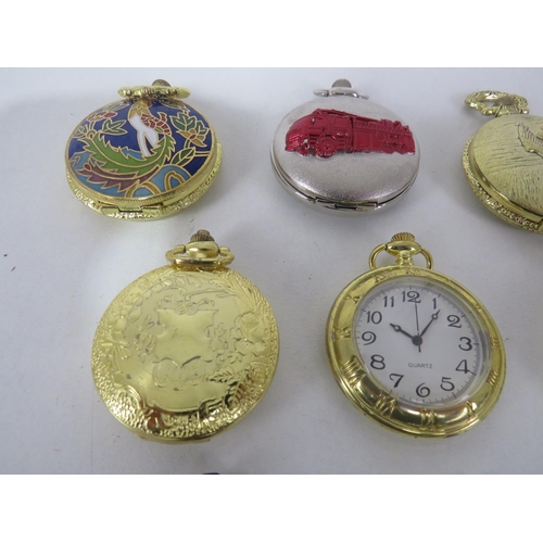 165 - QUARTZ POCKET WATCHES (LIKE NEW) NEEDS NEW BATTERY