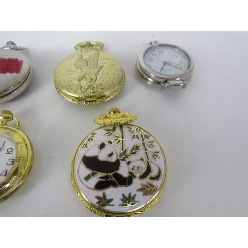 165 - QUARTZ POCKET WATCHES (LIKE NEW) NEEDS NEW BATTERY