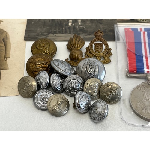 102 - VARIOUS MEDAL, BADGES AND OLD EPHEMERA