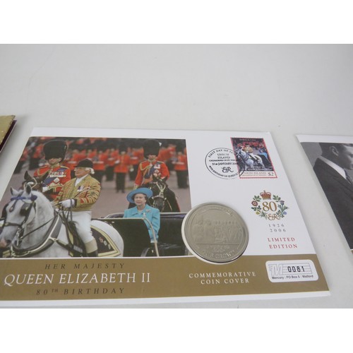 61 - 20 x COLLECTORS COINS INCLUDES COMMEMORATIVE, COIN COVERS 1983 UNCIRCULATED £1 COIN AND GOLD PLATED