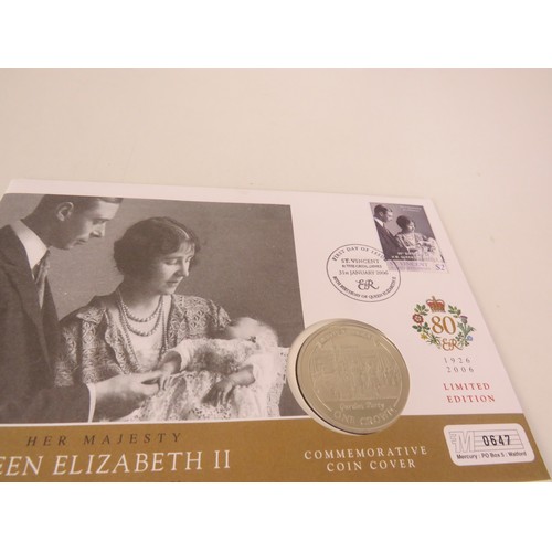 61 - 20 x COLLECTORS COINS INCLUDES COMMEMORATIVE, COIN COVERS 1983 UNCIRCULATED £1 COIN AND GOLD PLATED