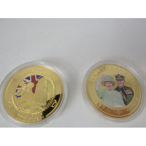 63 - 20 x COLLECTORS INCLUDES COMMEMORATIVE PROOF GOLD PLATED COINS