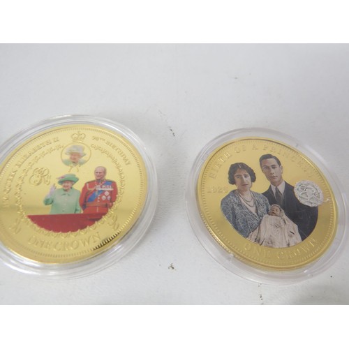 63 - 20 x COLLECTORS INCLUDES COMMEMORATIVE PROOF GOLD PLATED COINS