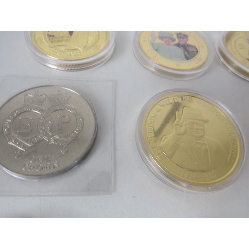 63 - 20 x COLLECTORS INCLUDES COMMEMORATIVE PROOF GOLD PLATED COINS