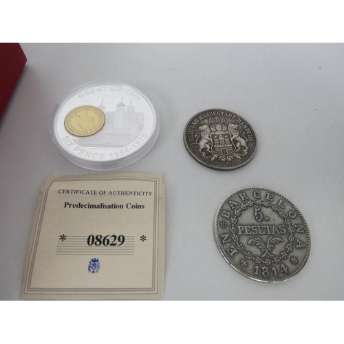 64 - JOBLOT OF COLLECTORS COINS INCLUDES COMMEMORATIVE, GOLD PLATED, PROOF COINS, CHINESE COINS ETC