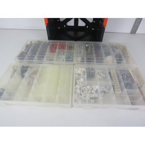 284 - BLACK & DECKER WORKMATE SMALL PARTS BOX WITH TRAYS AND CONTENTS