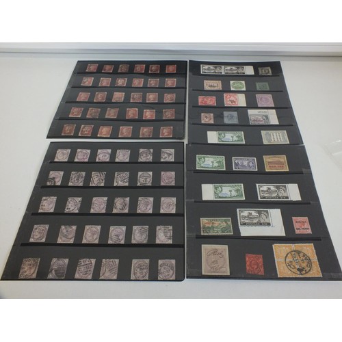 119 - OLD STAMPS INCLUDING VICTORIAN PENNY REDS/LILACS