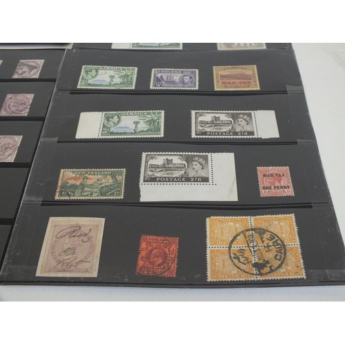 119 - OLD STAMPS INCLUDING VICTORIAN PENNY REDS/LILACS