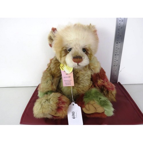 69 - CHARLIE BEAR - TOFFEE APPLE - RETIRED & TAGGED WITH BAG, IN V.G.C