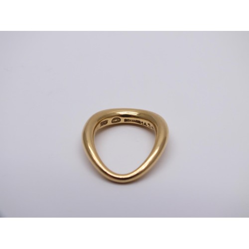 94 - GEORGE JENSEN 18ct OFFSPRING RING SIZE J, Weight 7.3g