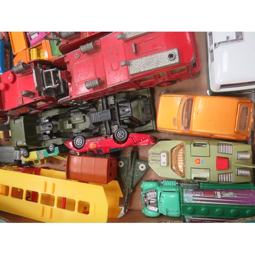 302 - A LARGE COLLECTION OF VINTAGE PLAYWORN DIECAST