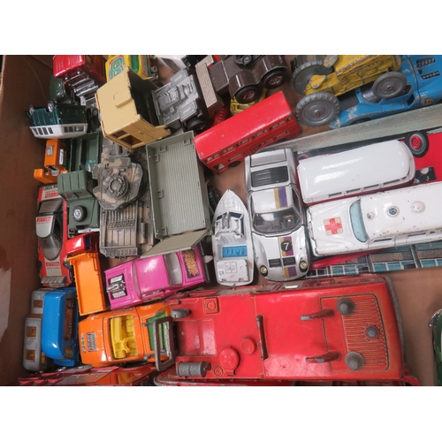 302 - A LARGE COLLECTION OF VINTAGE PLAYWORN DIECAST