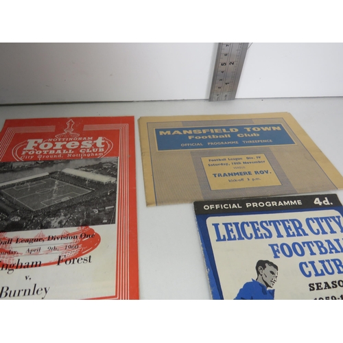 104 - SHOE BOX FULL OF OLD FOOTBALL AND RUGBY LEAGUE PROGRAMMES 1950's AND 60's INCLUDES WAKEFIELD TRINITY... 