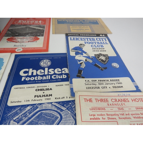 104 - SHOE BOX FULL OF OLD FOOTBALL AND RUGBY LEAGUE PROGRAMMES 1950's AND 60's INCLUDES WAKEFIELD TRINITY... 