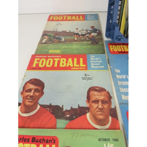 105 - 39 x CHARLES BUCHAN'S FOOTBALL MONTHLY MAGAZINES 1950's AND 60's