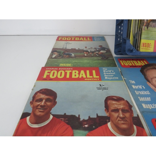 105 - 39 x CHARLES BUCHAN'S FOOTBALL MONTHLY MAGAZINES 1950's AND 60's