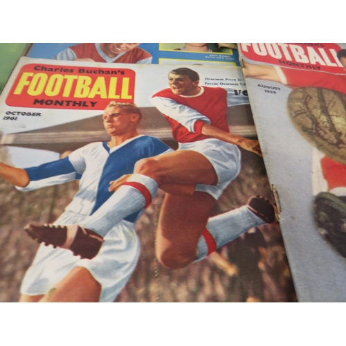 105 - 39 x CHARLES BUCHAN'S FOOTBALL MONTHLY MAGAZINES 1950's AND 60's