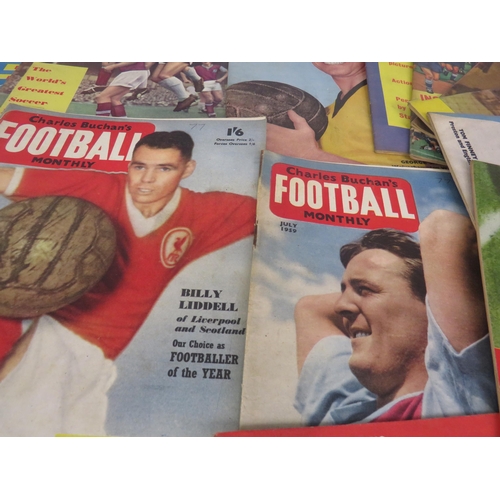 105 - 39 x CHARLES BUCHAN'S FOOTBALL MONTHLY MAGAZINES 1950's AND 60's