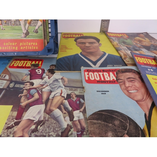 105 - 39 x CHARLES BUCHAN'S FOOTBALL MONTHLY MAGAZINES 1950's AND 60's