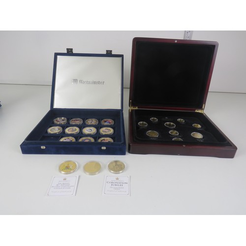 59 - COIN SET AND LOOSE PROOF COINS INCLUDES JUBILEE COINAGE, DIAMOND EDITION AND DIAMOND JUBILEE COLLECT... 