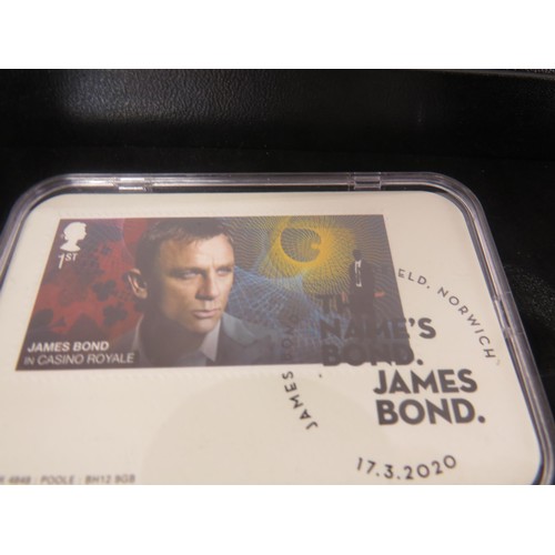 58 - COIN COVERS AND COLLECTION INCLUDES POUND INGOTS, JAMES BOND STAMPS, COINAGE OF GREAT BRITAIN etc