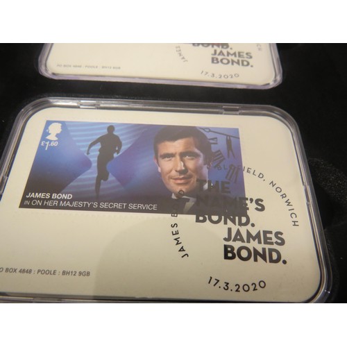 58 - COIN COVERS AND COLLECTION INCLUDES POUND INGOTS, JAMES BOND STAMPS, COINAGE OF GREAT BRITAIN etc