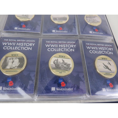 67 - COIN COLLECTIONS INCLUDES THE ROYAL WEDDING COLLECTION, BRITISH LEGION WWII HISTORY COLLECTION AND A... 